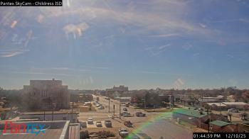 Weather camera view of Childress ISD.