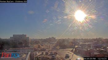 Weather camera view of Childress ISD.