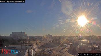 Weather camera view of Childress ISD.
