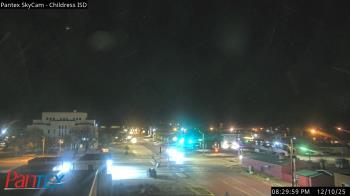 Weather camera view of Childress ISD.
