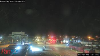 Weather camera view of Childress ISD.