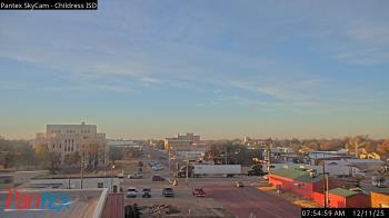 Weather camera view of Childress ISD.