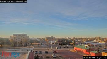 Weather camera view of Childress ISD.