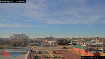 Weather camera view of Childress ISD.