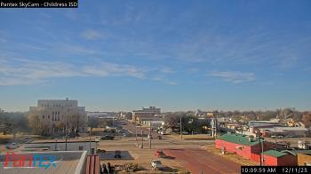 Weather camera view of Childress ISD.