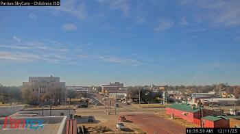 Weather camera view of Childress ISD.