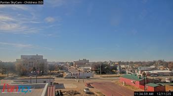 Weather camera view of Childress ISD.