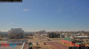 Weather camera view of Childress ISD.