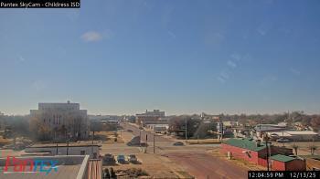 Weather camera view of Childress ISD.