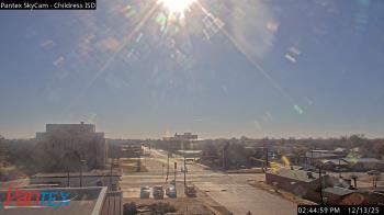 Weather camera view of Childress ISD.