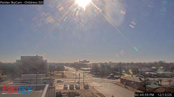 Weather camera view of Childress ISD.
