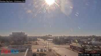 Weather camera view of Childress ISD.