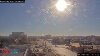 Weather camera view of Childress ISD.