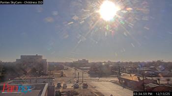 Weather camera view of Childress ISD.