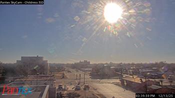 Weather camera view of Childress ISD.