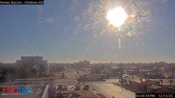 Weather camera view of Childress ISD.