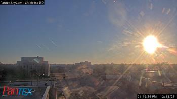 Weather camera view of Childress ISD.
