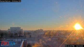 Weather camera view of Childress ISD.