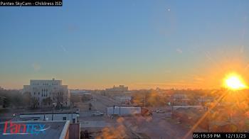 Weather camera view of Childress ISD.