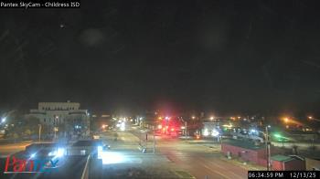 Weather camera view of Childress ISD.