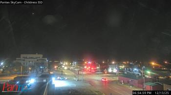 Weather camera view of Childress ISD.