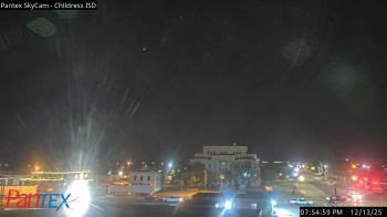 Weather camera view of Childress ISD.