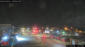 Weather camera view of Childress ISD.