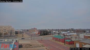 Weather camera view of Childress ISD.