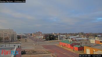 Weather camera view of Childress ISD.