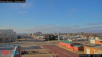 Weather camera view of Childress ISD.