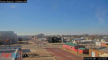 Weather camera view of Childress ISD.