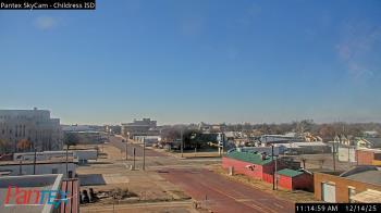 Weather camera view of Childress ISD.