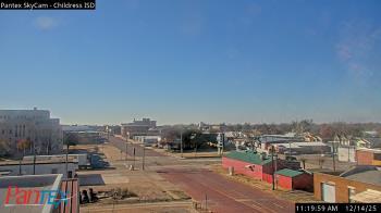 Weather camera view of Childress ISD.
