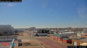 Weather camera view of Childress ISD.