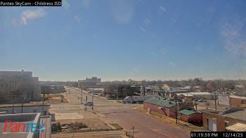 Weather camera view of Childress ISD.