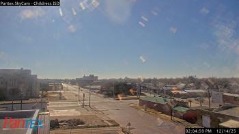 Weather camera view of Childress ISD.