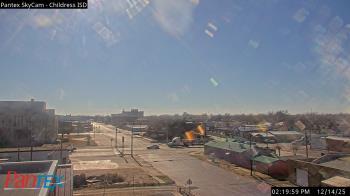 Weather camera view of Childress ISD.