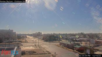 Weather camera view of Childress ISD.