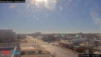 Weather camera view of Childress ISD.