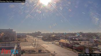 Weather camera view of Childress ISD.