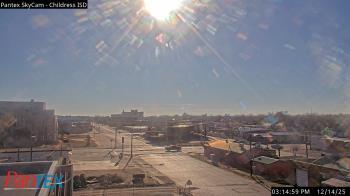 Weather camera view of Childress ISD.