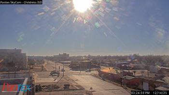 Weather camera view of Childress ISD.