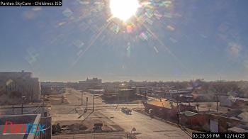 Weather camera view of Childress ISD.
