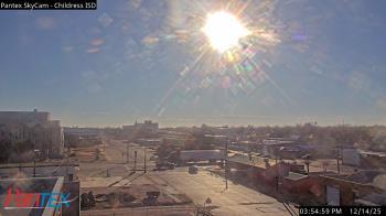 Weather camera view of Childress ISD.