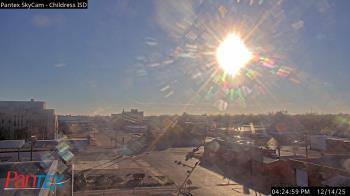 Weather camera view of Childress ISD.