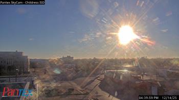 Weather camera view of Childress ISD.