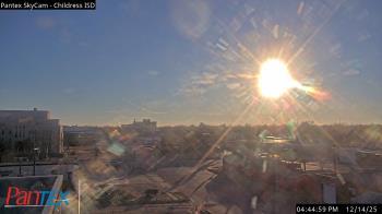 Weather camera view of Childress ISD.
