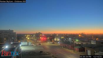 Weather camera view of Childress ISD.