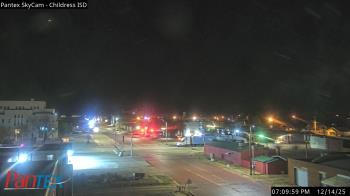 Weather camera view of Childress ISD.