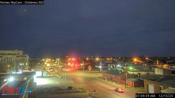 Weather camera view of Childress ISD.